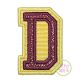 Double Varsity Applique Font | Machine Embroidery Designs by JuJu