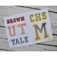 Double Varsity Sketch Embroidery Font | Machine Embroidery Designs by JuJu