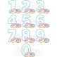 Doughnut Birthday Numbers Applique