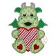 Dragon With Heart Applique | Machine Embroidery Designs by JuJu