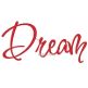 Dream - Inspirational Words | Machine Embroidery Designs by JuJu