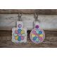 ITH Snap Tab Key Fob Dresdan Plate Quilt Block | Machine Embroidery Designs by JuJu