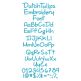 Dutch Tulips Embroidery Font Machine Embroidery Designs by JuJu
