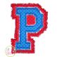 Raggy Double Varsity Applique Font | Machine Embroidery Designs by JuJu