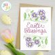 Easter Greeting Cards 3 Embroidery Set | Machine Embroidery Designs by JuJu