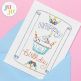 Birthday Greeting Cards Embroidery Set 3 | Machine Embroidery Designs by JuJu