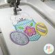 Chunky Easter Bunnies 1 Satin Embroidery Set | Machine Embroidery Designs by JuJu