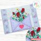In The Hoop Envelope With Roses Mug Rug Project | Machine Embroidery Designs by JuJu