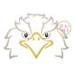 Eagle Mascot Embroidery | Machine Embroidery Designs by JuJu