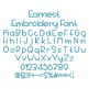 Earnest Embroidery Font | Machine Embroidery Designs by JuJu