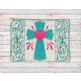 ITH Easter Cross Mug Rug | Machine Embroidery Designs by JuJu