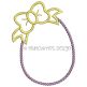 Easter Egg Bow Applique | Machine Embroidery Designs by JuJu