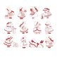 Easter Sunbonnets Redwork 2 Machine Embroidery Designs by JuJu