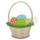 Itch 2 Stitch Easter Basket Applique Digital Embroidery Machine Designs by JuJu
