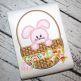 Easter Bunny Basket 2 Applique | Machine Embroidery Designs by JuJu