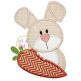 Easter Bunny Carrot Applique | Machine Embroidery Designs by JuJu