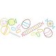 Easter Candy Border Bean Embroidery | Machine Embroidery Designs by JuJu
