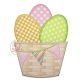 Easter Egg Barrel Applique | Machine Embroidery Designs by JuJu