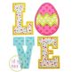 Easter Egg Love Applique | Machine Embroidery Designs by JuJu