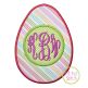 Easter Egg Monogram Applique | Machine Embroidery Designs by JuJu