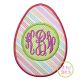 Easter Egg Monogram Applique | Machine Embroidery Designs by JuJu