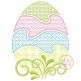 Itch 2 Stitch Easter Egg Motif Digital Embroidery Machine Designs by JuJu