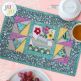 In The Hoop Modular Watering Can Placemat Project | Machine Embroidery Designs by JuJu
