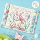 In The Hoop Bunny Kisses Mug Rug Project | Machine Embroidery Designs by JuJu
