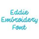 Eddie Embroidery Font | Machine Embroidery Designs by JuJu