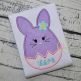 Egg Shaped Bunny Girl Applique | Machine Embroidery Designs by JuJu