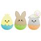 Egg Shaped Trio Boy Sketch Embroidery | Machine Embroidery Designs by JuJu