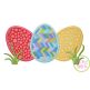 Itch 2 Stitch Egg Trio in Grass Digital Embroidery Machine Designs by JuJu