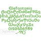 Elefantasia Embroidery Font