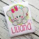 Elephant Circle Girl Applique | Machine Embroidery Designs by JuJu