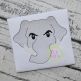 Elephant Face Boy Sketch Embroidery | Machine Embroidery Designs by JuJu