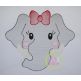 Elephant Face Girl Sketch Embroidery | Machine Embroidery Designs by JuJu