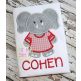 Elephant Jersey Mascot Applique | Machine Embroidery Designs by JuJu