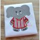 Elephant Jersey Mascot Applique | Machine Embroidery Designs by JuJu
