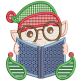 Christmas Readers Machine Embroidery Designs by JuJu