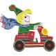 Christmas on Wheels Applique Machine Embroidery Designs by JuJu 