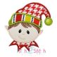 Elf Face Applique | Machine Embroidery Designs by JuJu