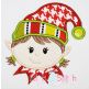 Elf Face Girl Applique | Machine Embroidery Designs by JuJu