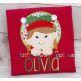 Elf Girl Peeking | Machine Embroidery Designs by JuJu/ Stitch Away Applique 