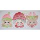 Elf Mrs Claus Deer Trio Girl Sketch Embroidery | Machine Embroidery Designs by JuJu