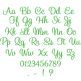Ellie Script Embroidery Font | Machine Embroidery Designs by JuJu