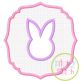 Embossed Bunny Embroidery | Machine Embroidery Designs by JuJu