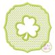Embossed Shamrock Embroidery | Machine Embroidery Designs by JuJu