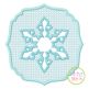 Embossed Snowflake Embroidery | Machine Embroidery Designs by JuJu