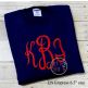 Empress Large Monogram Embroidery Font | Machine Embroidery Designs by JuJu