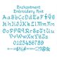 Enchantment Embroidery Font | Machine Embroidery Designs by JuJu